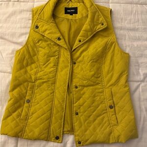 Nine West Mustard Quilted Vest